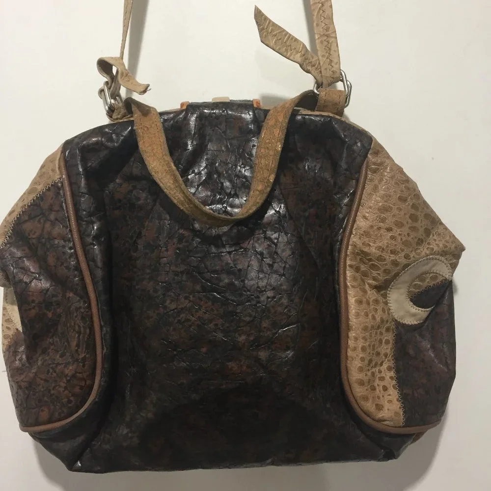 VINTAGE PATCHWORK HANDBAG - Picture 6 of 7